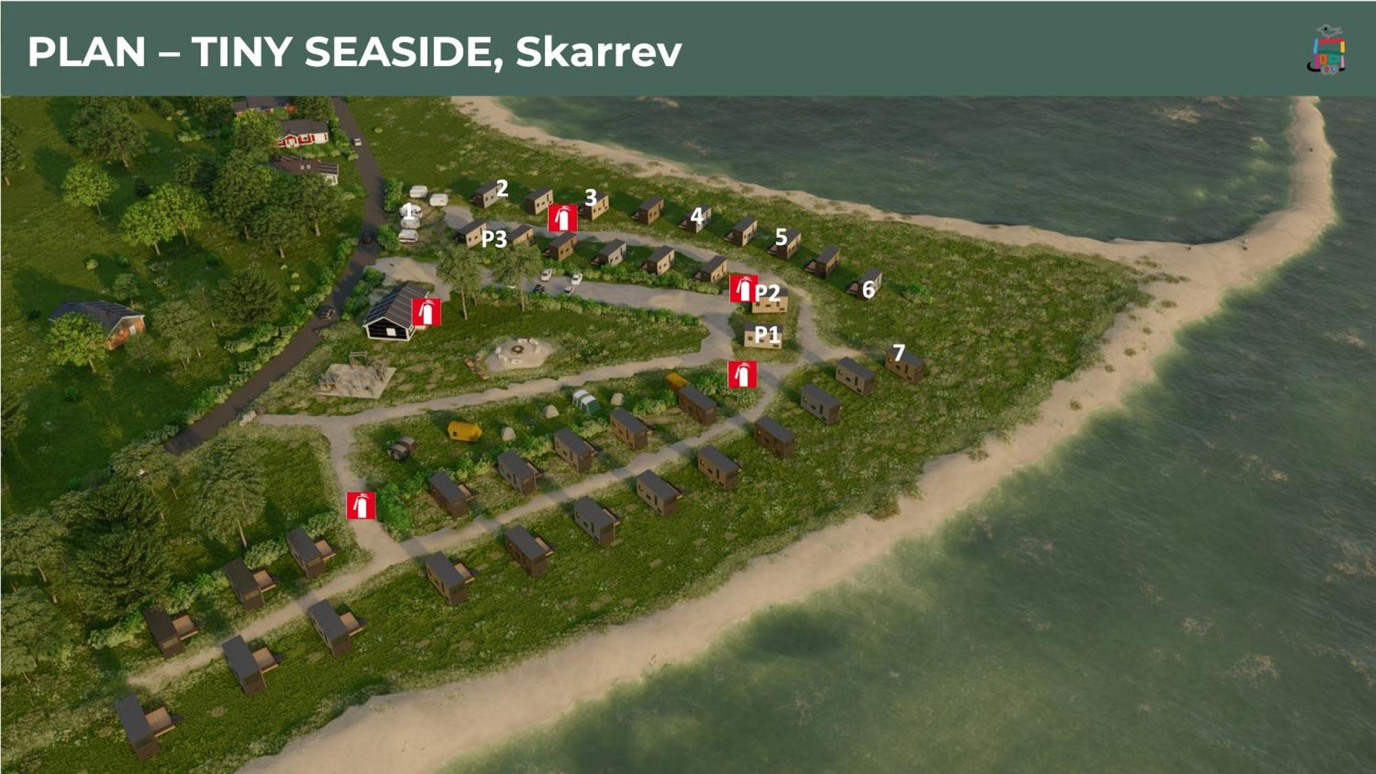 ホテル Tiny Seaside - Skarrev オーベンロー エクステリア 写真